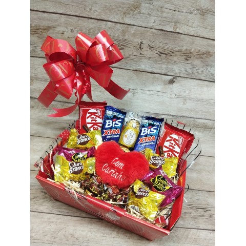 Bandeja de Chocolate "Eu te amo"